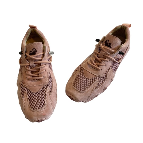 Dbeck Shoes Dbeck Pink Leather And Mesh Airwalk With Arch Support